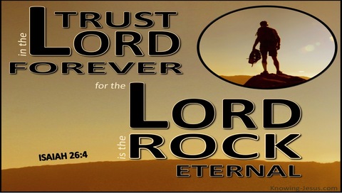 Isaiah 26:4 Trust in the Lord Forever (brown)